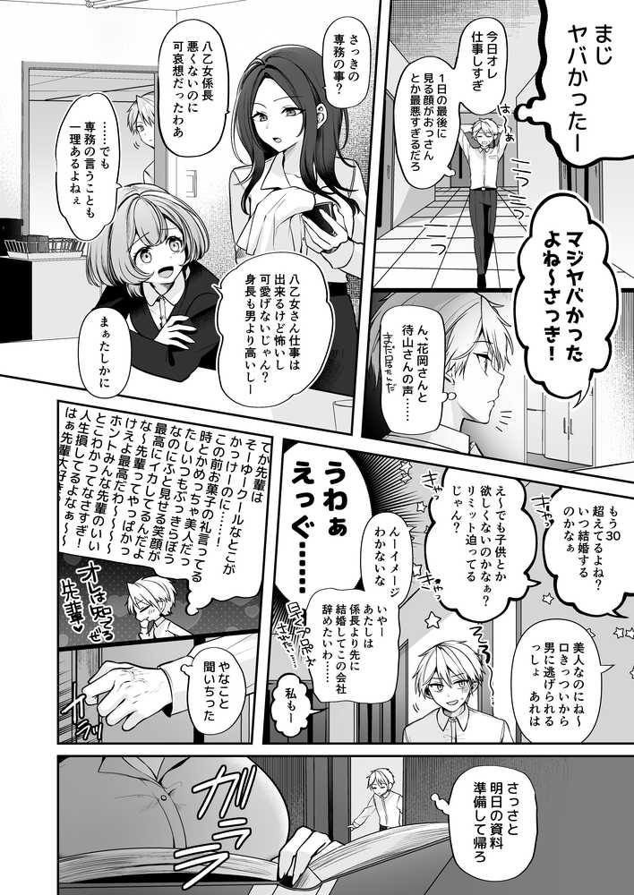 デカ女上司と元チャラ男の後輩くん ＃1【まろ茶庵】 (p13)