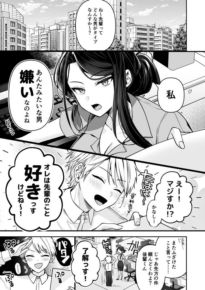 デカ女上司と元チャラ男の後輩くん ＃1【まろ茶庵】 (p2)