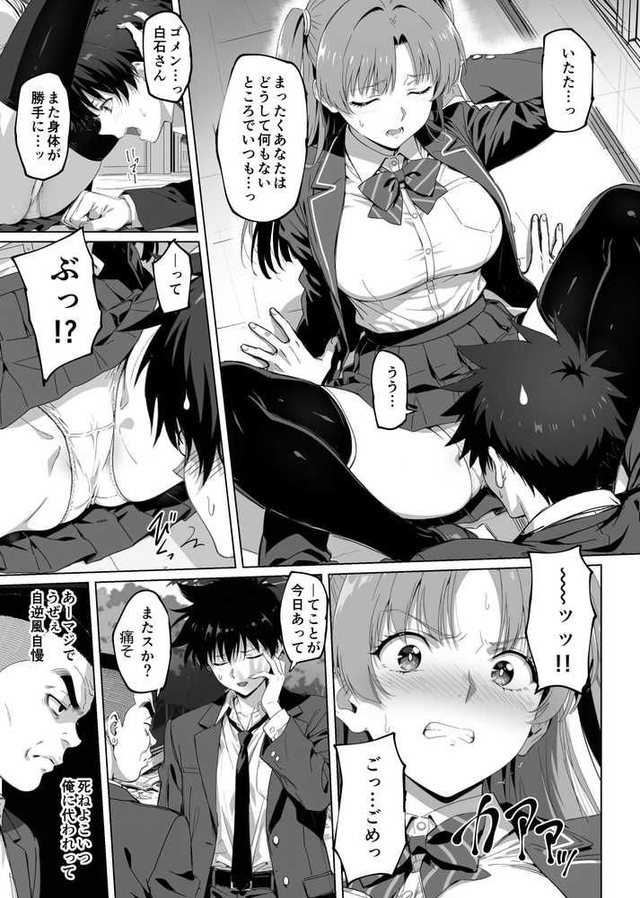 ラッキースケベ止まりのハーレム主人公の体を頭SEXのサル後輩が乗っ取った話www【ろくまる荘】 (p12)