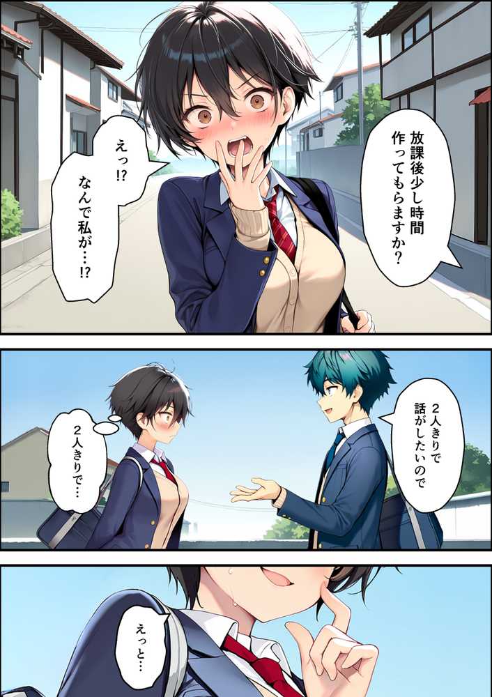 目つきの悪いボーイッシュなTSカフェ店員さんはお願いしたら中出しセックスさせてくれる(チョロい)【悪魔ほろほろ】 (p30)