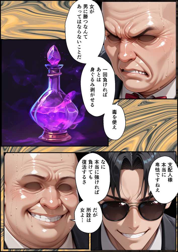 地下闘技場で格闘家が敗北してチン媚奴●になる話