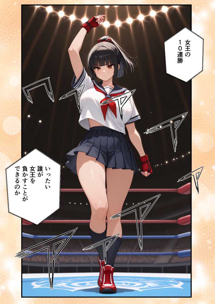 地下闘技場で格闘家が敗北してチン媚奴●になる話