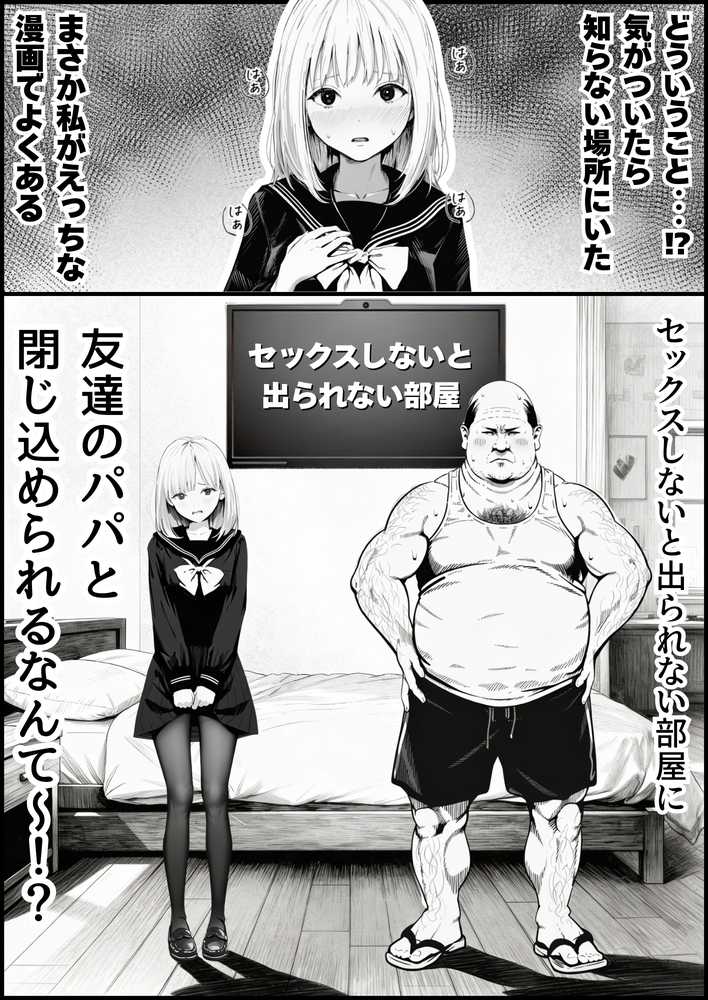 セックスしないと出られない部屋に親友のパパと閉じ込められたんですけど〜！？