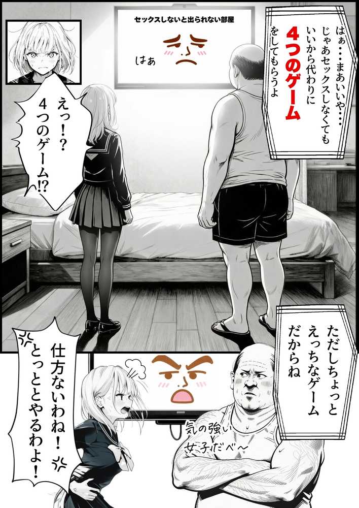 セックスしないと出られない部屋に親友のパパと閉じ込められたんですけど〜！？