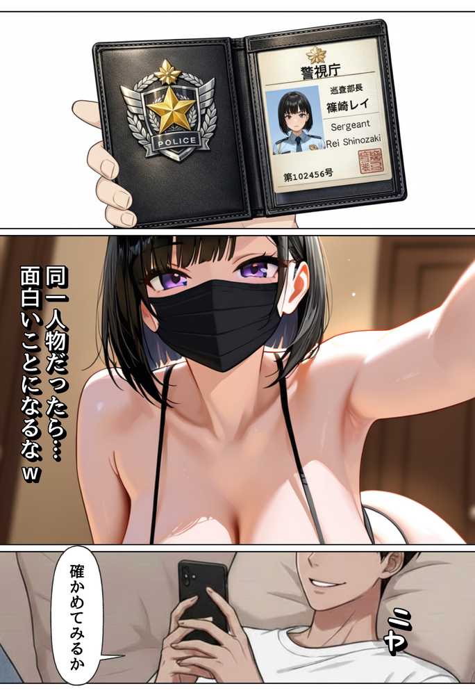 強気な裏アカ警察官、潮だくセックスで二か月後に分からされる話【ぐれーぞーん】 (p26)