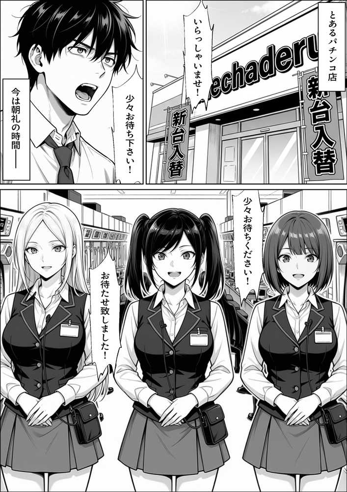 パチンコ店長の俺。女子スタッフのシコい足で毎日脳汁出してたらイチャラブSEXする事になった！〜ただし時々殴られる〜