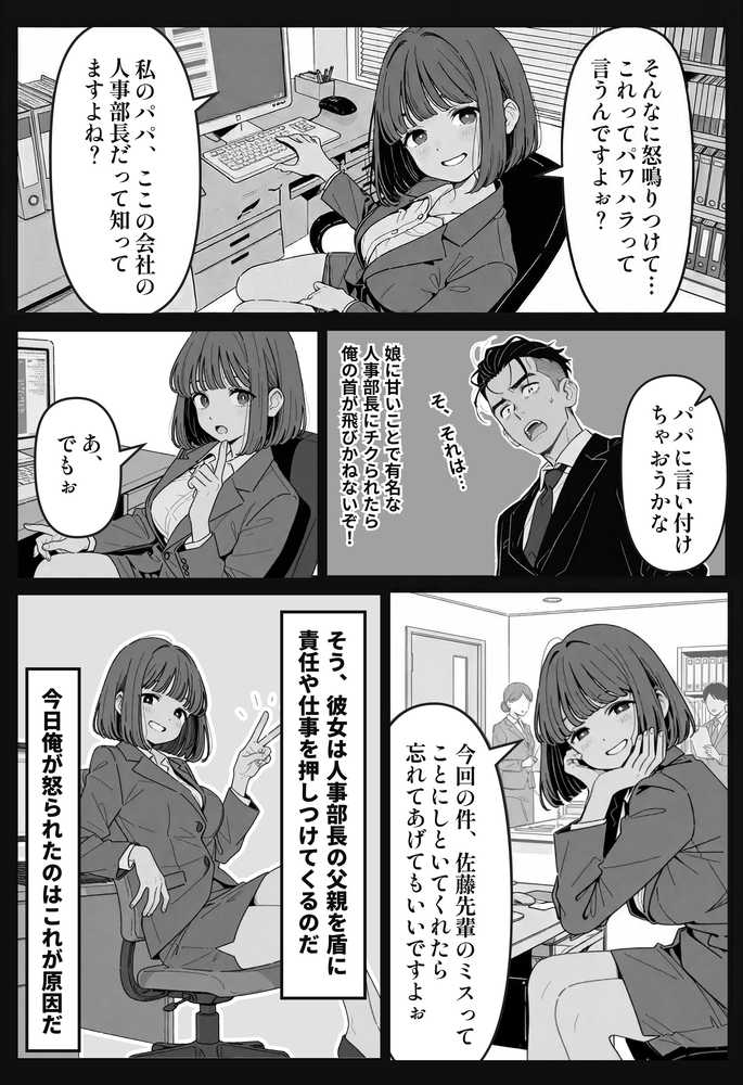 社内常識改変ノートで新卒問題児2人を性処理係にした物語