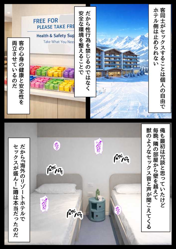 実録！海外の高級リゾートホテルで、コンドームが無料。その理由を体験！