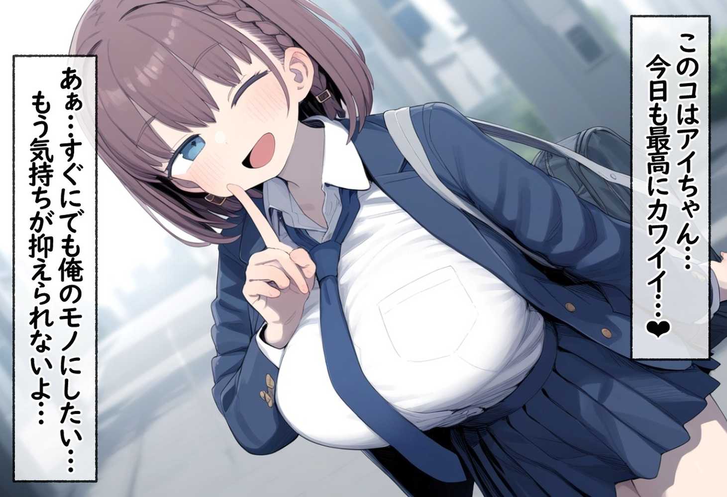 たわわ女子●生を催●スマホで【俺のモノ】にして孕ませる話