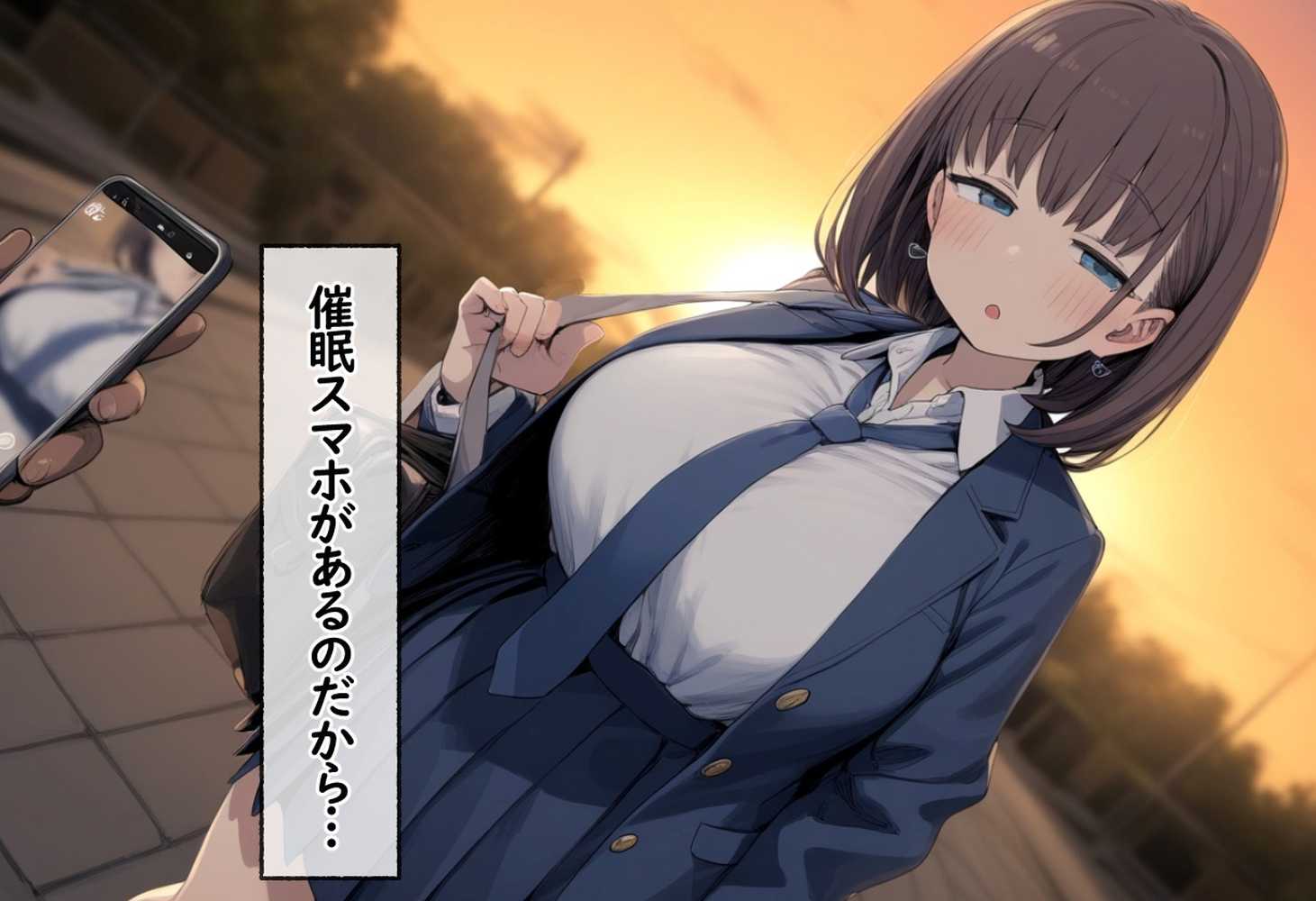 たわわ女子●生を催●スマホで【俺のモノ】にして孕ませる話