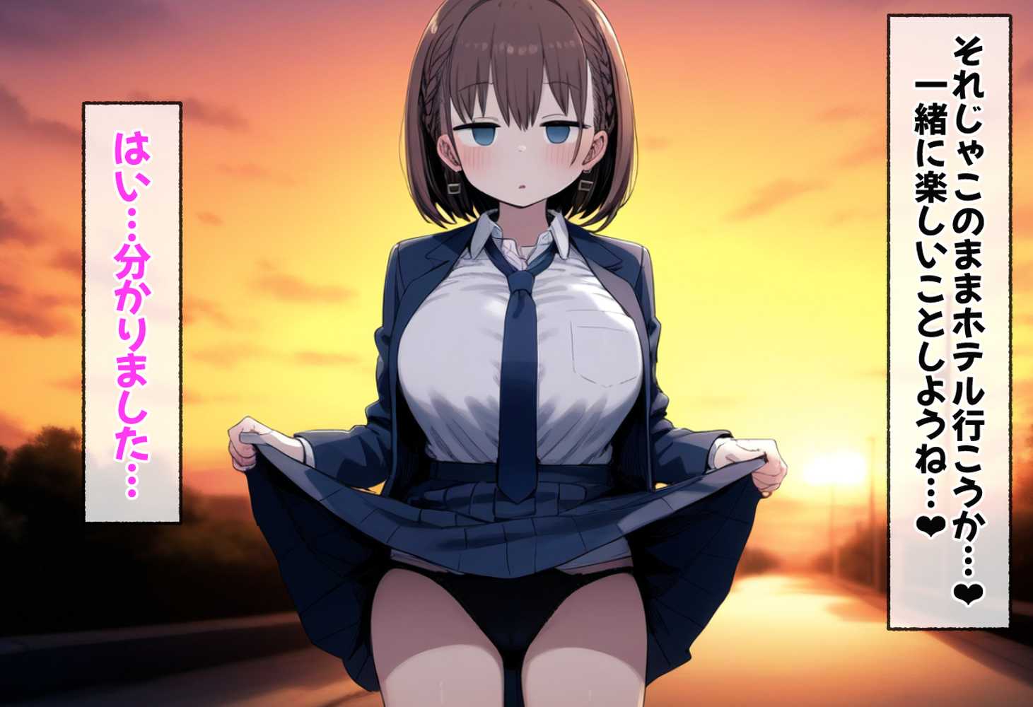 たわわ女子●生を催●スマホで【俺のモノ】にして孕ませる話