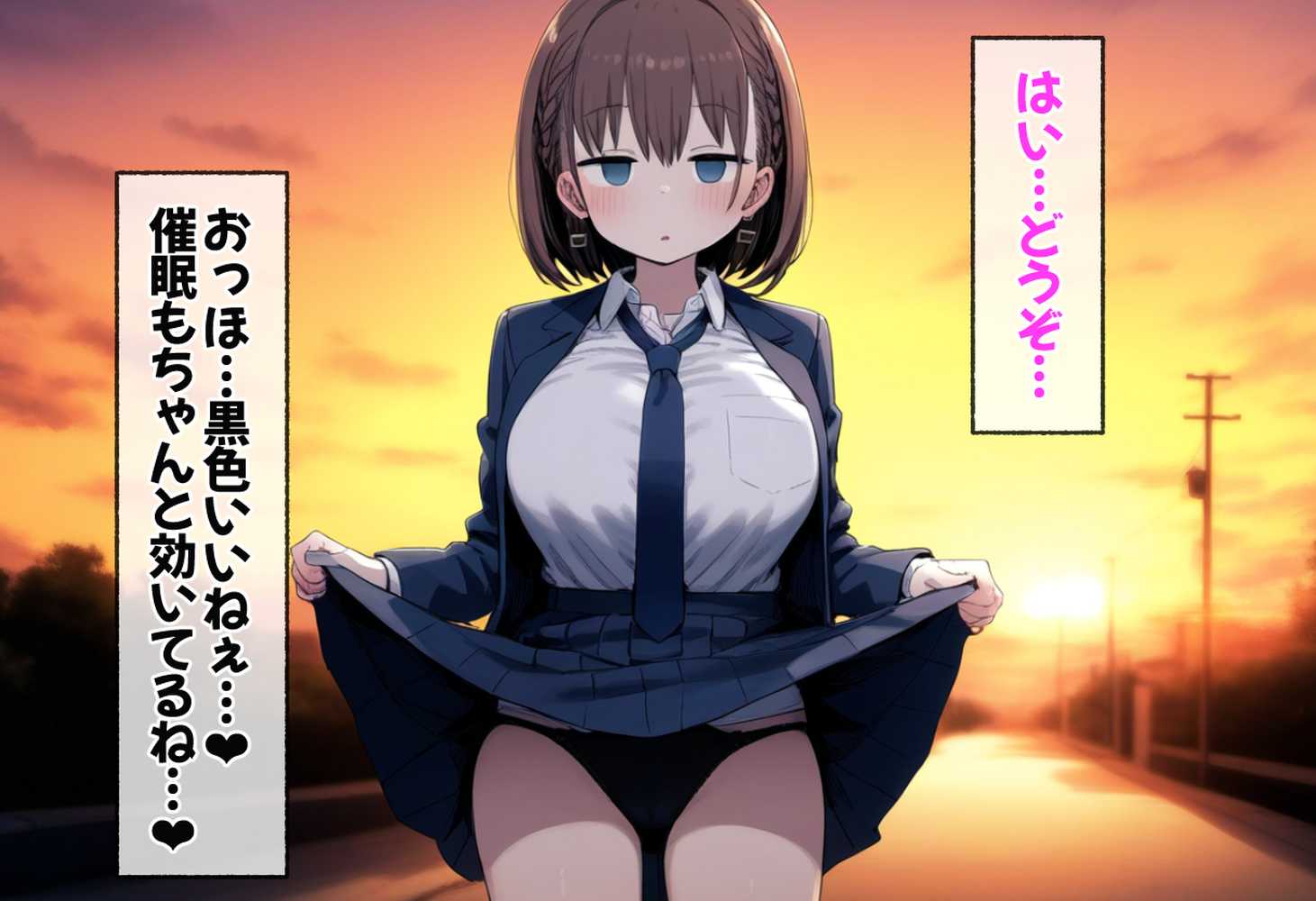 たわわ女子●生を催●スマホで【俺のモノ】にして孕ませる話