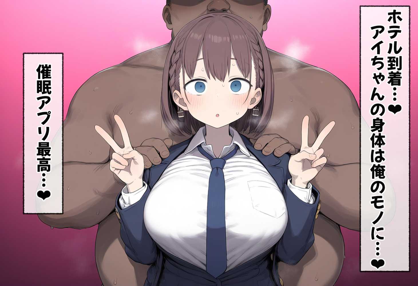 たわわ女子●生を催●スマホで【俺のモノ】にして孕ませる話