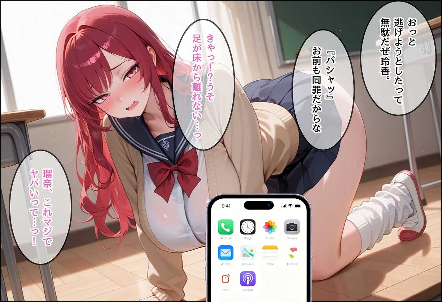 いじめの主犯ギャルを催●アプリで支配してセックスを強●する話〜傲慢ピンクツインテール＆赤髪ロングWギャル編〜