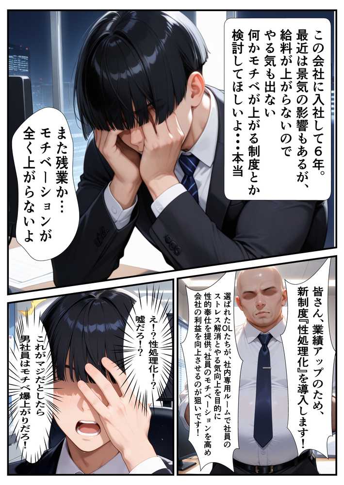 性処理課に任命された新人OLとベテランOLが徹底奉仕する話【アニメ一本背負】 (p1)