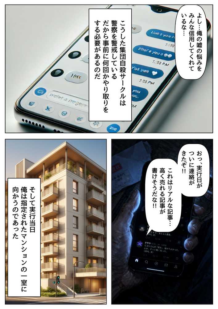 実録! 集団自●に俺は潜入取材する【【ハマダ商店】】 (p3)