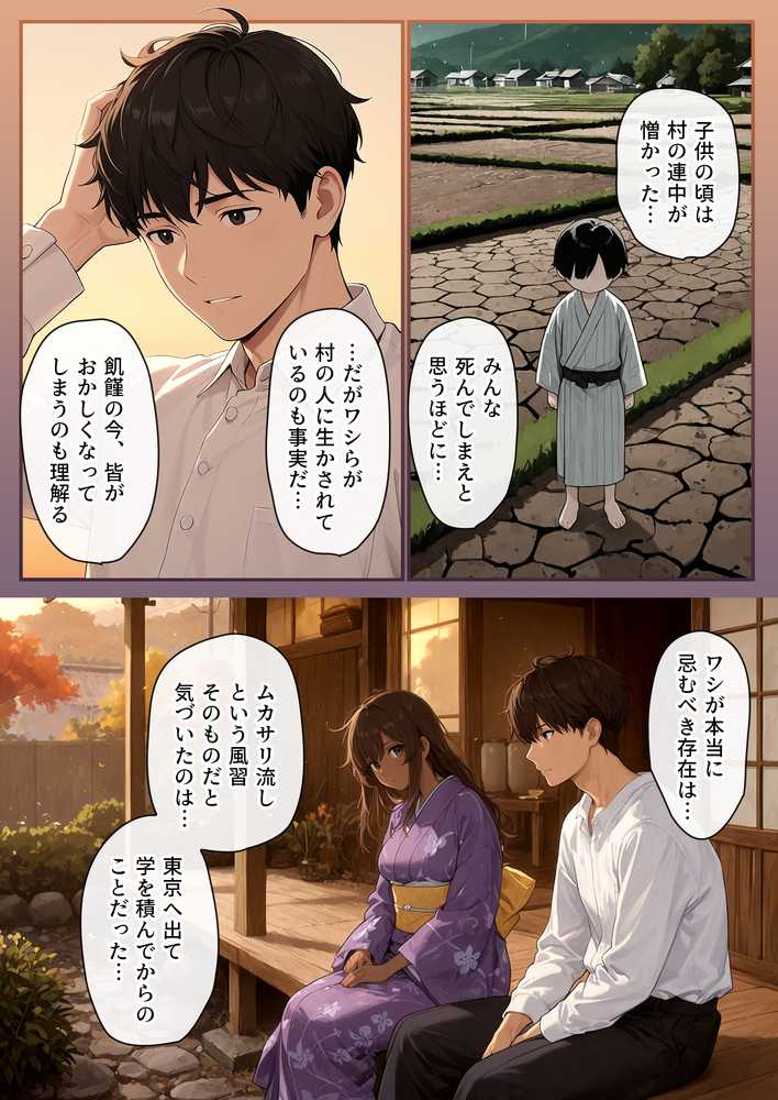 因習村の生贄――褐色の乳母 母乳を噴き出し 絶頂ス――「ムカサリ流し〜総集編〜」【にゃぷそでぃ】 (p11)