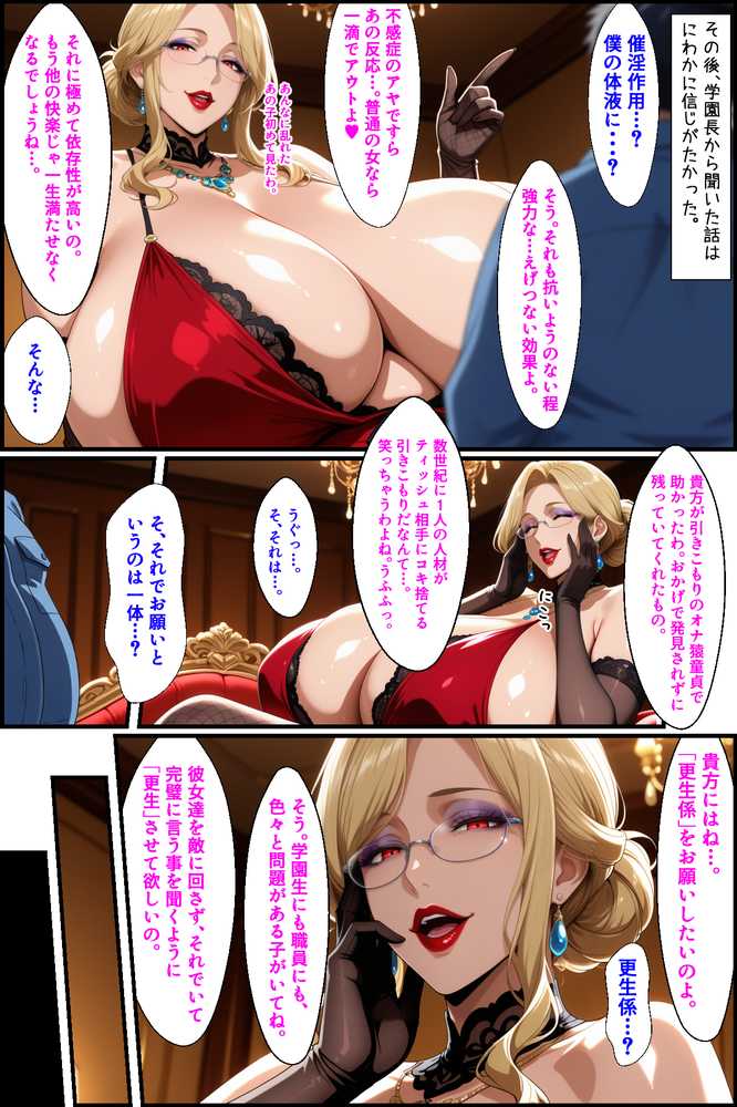 爆乳お嬢様もドスケベ熟女も特異体質で更生させる！学園長も先生もメイドも学園生も完堕ちさせてラブラブする話【あちみ屋】 (p14)