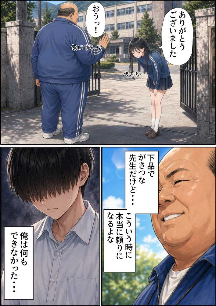 【昭和編】想いを寄せていたクラスメイトが中年メタボ教師（BMI40）と肉体関係だった件【竿役が種付けおじさんじゃないとヌケないんだが・・・】 (p19)