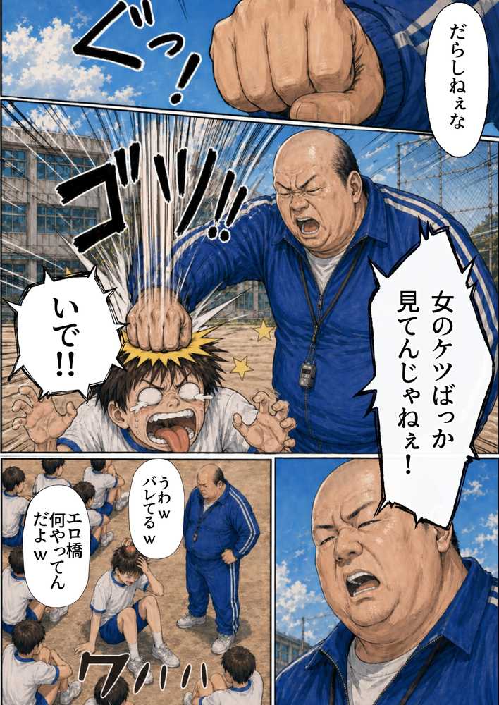 【昭和編】想いを寄せていたクラスメイトが中年メタボ教師（BMI40）と肉体関係だった件【竿役が種付けおじさんじゃないとヌケないんだが・・・】 (p9)