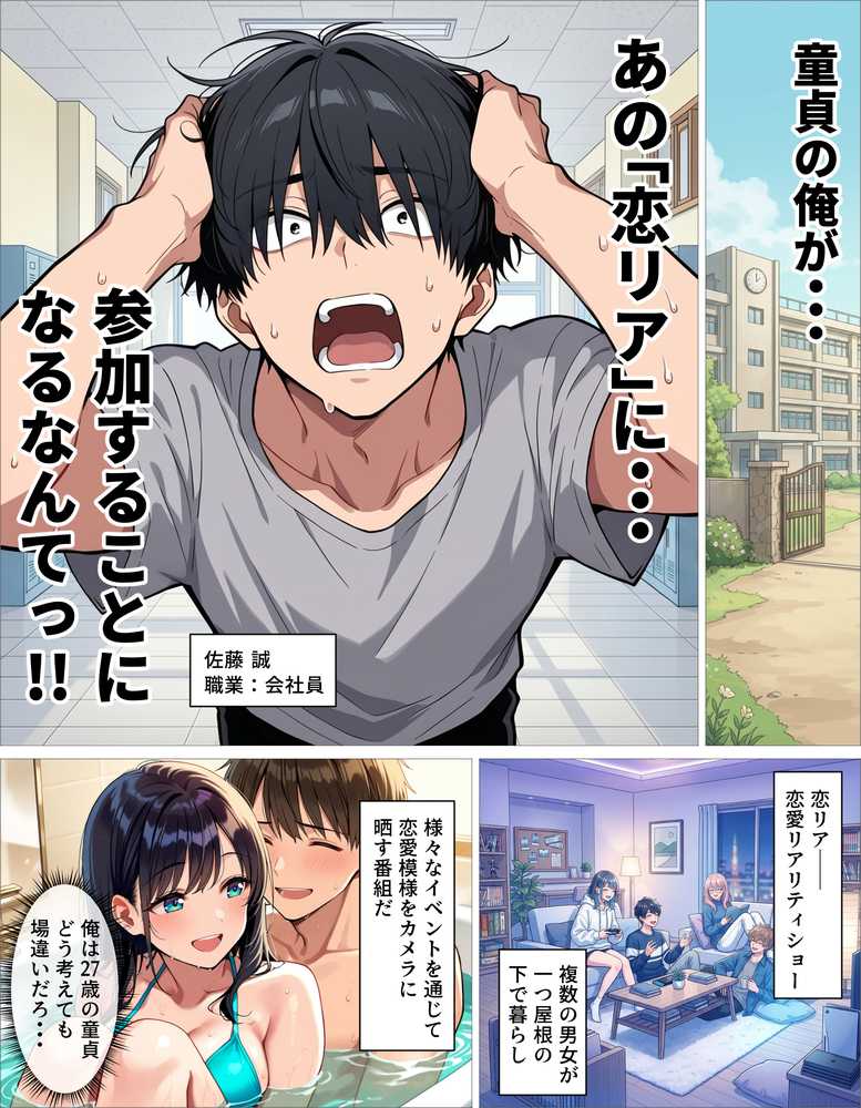 ギャル上等〜「セックスOK」の恋愛リアリティーショーで童貞が巨根無双する話〜【okita】 (p1)