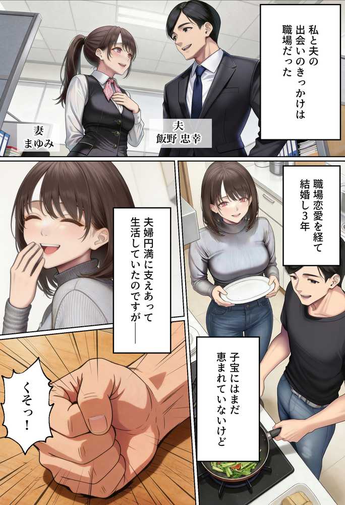 【NTR】「下着モデルのはずだったのに…」〜人妻は旦那の上司に快楽堕ちする〜【人妻専科】 (p2)