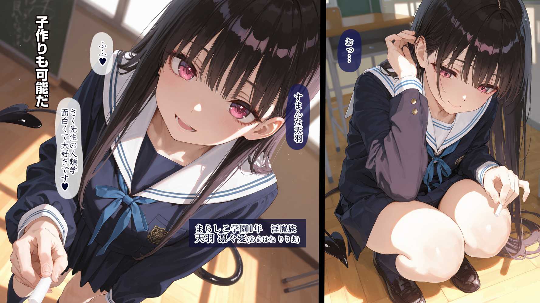 清楚サキュバス 世界が魔界と繋がって早10年 オレが教え子の搾精指導担当ってマジ?【EchicalH】 (p7)