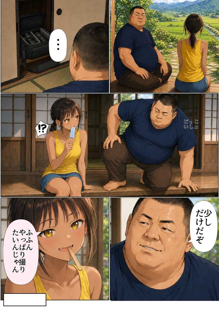 【ヒナと種付け夏休み】田舎に移住したら近所の褐色村娘と汗だくで・・・【竿役が種付けおじさんじゃないとヌケないんだが・・・】 (p10)