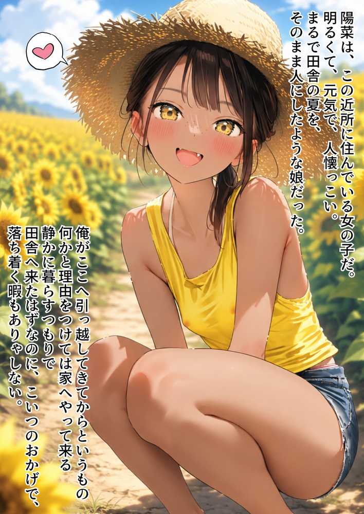 【ヒナと種付け夏休み】田舎に移住したら近所の褐色村娘と汗だくで・・・【竿役が種付けおじさんじゃないとヌケないんだが・・・】 (p7)