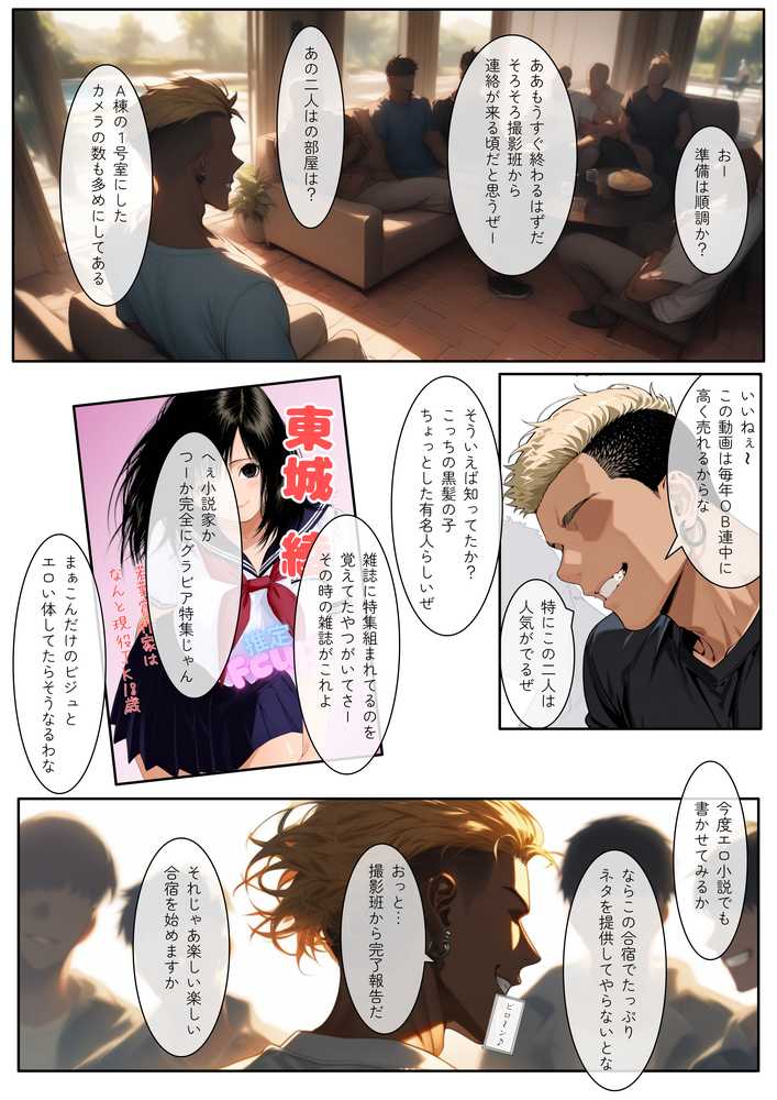 いちご大学物語〜信用した女先輩に騙されて親友と一緒にヤリサー合宿で何度も生ハメされました〜