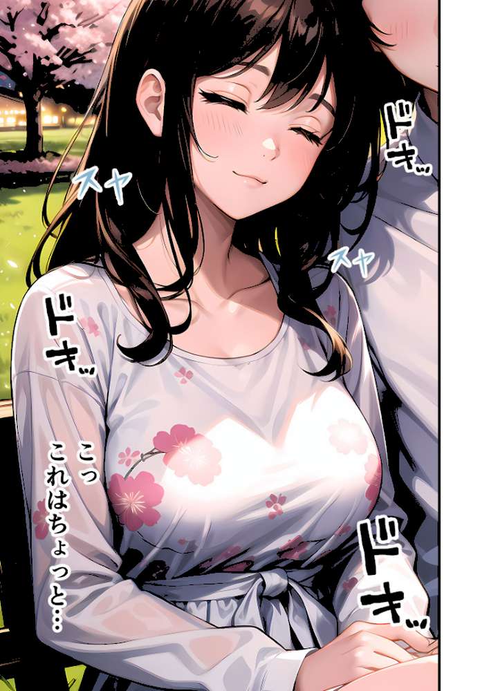 いちゃLOVE純情ベッドルーム 〜夜桜の下、ほろよい同期と想い通じる春風エッチ〜 モザイク版【ラビットフット】 (p12)
