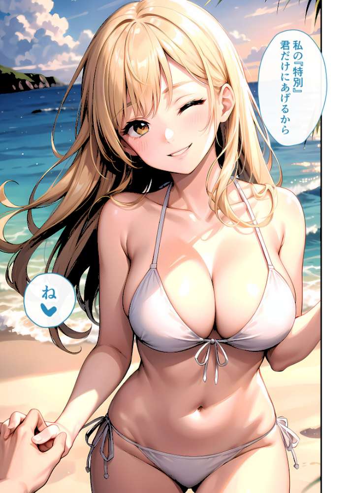 いちゃLOVE純情ベッドルーム 〜夏の海、水着姿の彼女を独り占めするひととき〜 モザイク版