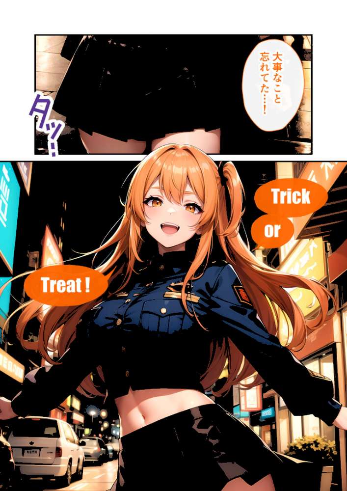 いちゃLOVE純情ベッドルーム 〜ハロウィンの夜、お菓子よりも甘いミニスカポリスの誘惑〜 モザイク版