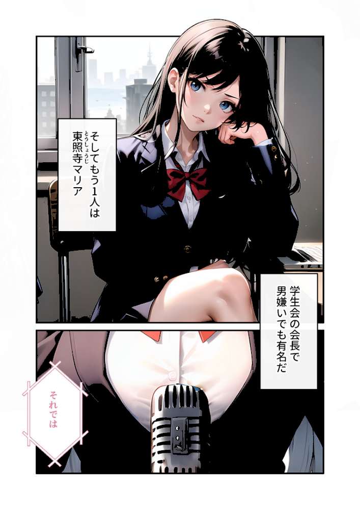 陰キャの僕、透視の力を手に入れる。第十四話 〜男嫌いな会長サマの無様な全校集会〜 モザイク版