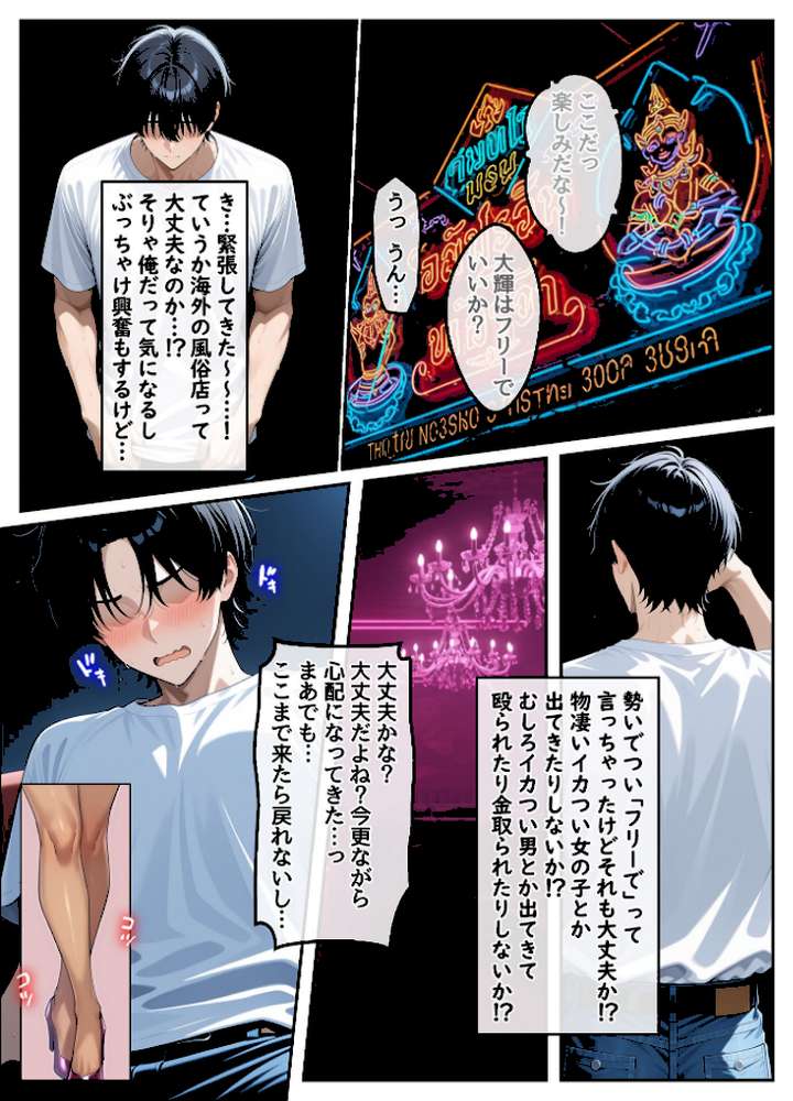 童貞の俺が海外旅行先で出会った褐色美女と国際結婚して子作りしまくる話1 モザイク版